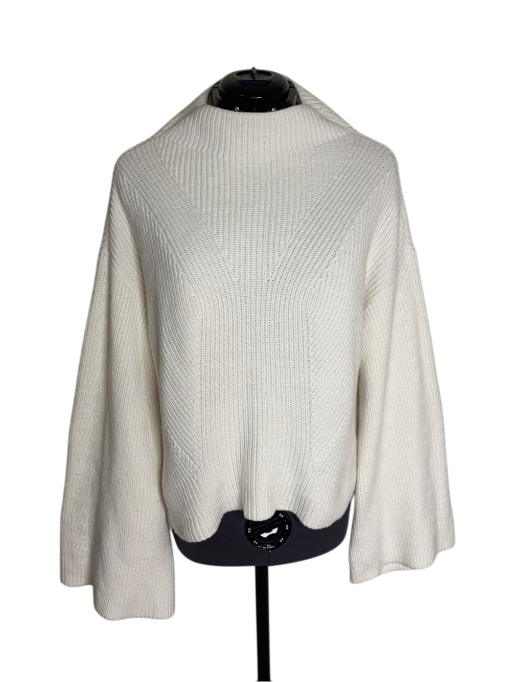 Anthropologie Maeve Katey Mock-Neck Bell-Sleeve Sweater - Picture 3 of 8